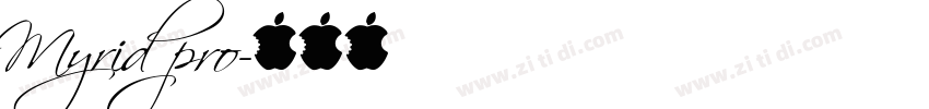 Myrid pro字体转换